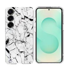 OEM - Samsung Galaxy A37 Skal Marmortryck Plast - Vit