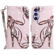 OEM - Samsung Galaxy A55 5G Pl&aring;nboksfodral Konstl&auml;der 3D M&ouml;nster - Fj&auml;ril H&ouml;gklackat