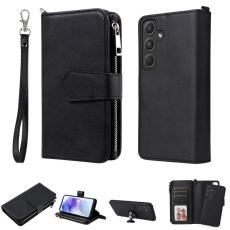 OEM - Samsung Galaxy A55 5G Pl&aring;nboksfodral Konstl&auml;der Magnetiskt - Svart