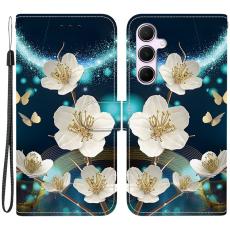 OEM - Samsung Galaxy A55 5G Pl&aring;nboksfodral Konstl&auml;der - Magnolia