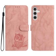 OEM - Samsung Galaxy A55 5G Pl&aring;nboksfodral Konstl&auml;der Uggla - Rosa