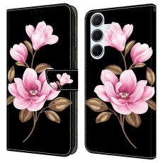 OEM - Samsung Galaxy A55 5G Pl&aring;nboksfodral M&ouml;nstertryck Anti-Drop Konstl&auml;der - Svart