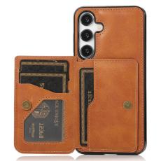 OEM - Samsung Galaxy A55 5G Fodral KonstL&auml;der - Brun