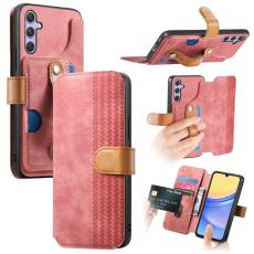 OEM - Samsung Galaxy A55 5G Pl&aring;nboksfodral Retro Konstl&auml;der - Rosa