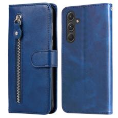 OEM - Samsung Galaxy A55 5G Pl&aring;nboksfodral St&auml;ll Konstl&auml;der - Bl&aring;