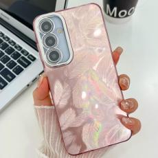 OEM - Samsung Galaxy A55 5G Mobilskal IMD Design St&ouml;tt&aring;lig PC+TPU - Rosa
