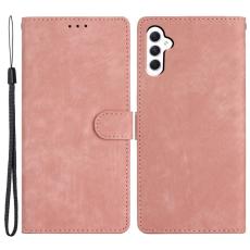 OEM - Samsung Galaxy A55 5G Pl&aring;nboksfodral Konstl&auml;der - Ros&eacute;guld