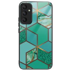 OEM - Samsung Galaxy A55 5G Sk&auml;rmskydd H&auml;rdat Glas + Plast Marmor - Style K