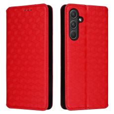 OEM - Samsung Galaxy A55 5G Skal Anti-Scratch St&auml;ll Magnetisk - R&ouml;d