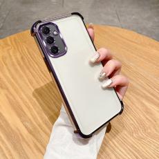 OEM - Samsung Galaxy A55 5G Skal F&ouml;rst&auml;rkta H&ouml;rn TPU Klar Bakcover - Lila