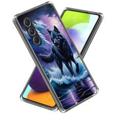 OEM - Samsung Galaxy A55 5G Skal IMD M&ouml;nster Tryckt St&ouml;tt&aring;lig TPU - Wolf Totem