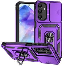 OEM - Samsung Galaxy A55 5G Skal Kombi PC+TPU St&auml;ll Anti-Drop - Lila