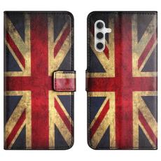 OEM - Samsung Galaxy A55 5G Mobilskal KonstL&auml;der Tryckt St&auml;ll- Union Jack