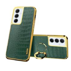 OEM - Samsung Galaxy A55 5G Skal Krokodiltextur St&ouml;tt&aring;lig - Gr&ouml;n