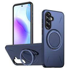 OEM - Samsung Galaxy A55 5G Skal Magnetiskt St&auml;ll TPU + PC - Bl&aring;