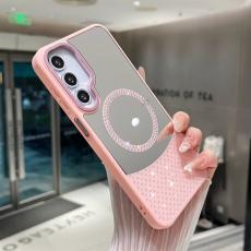 OEM - Samsung Galaxy A55 5G Skal Magnetiskt TPU + PC St&ouml;tt&aring;ligt - Rosa
