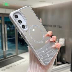 OEM - Samsung Galaxy A55 5G Skal Magnetiskt TPU + PC St&ouml;tt&aring;ligt - Silver