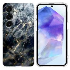 OEM - Samsung Galaxy A55 5G Skal Marmortryck Mjuk TPU - Svart