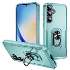 OEM - Samsung Galaxy A55 5G Skal Milit&auml;rklass Ring Kickstand Plast - Gr&ouml;n
