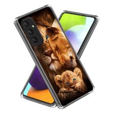 OEM - Samsung Galaxy A55 5G Skal M&ouml;nstertryck TPU Flexibel - Lejon