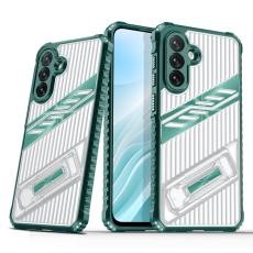 OEM - Samsung Galaxy A55 5G Skal Plast Kickstand - M&ouml;rkgr&ouml;n