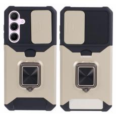 OEM - Samsung Galaxy A55 5G Mobilskal Plast KortKickstand - Guld
