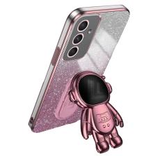 OEM - Samsung Galaxy A55 5G Skal St&ouml;tt&aring;lig Kickstand Plast - Rosa