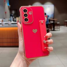 OEM - Samsung Galaxy A55 5G Skal TPU Electropl&auml;terad Kantskydd - Rosa