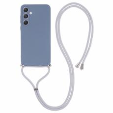 OEM - Samsung Galaxy A55 5G Skal TPU Gummiskydd med Snodd - Lavendelgr&aring;