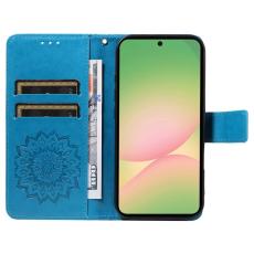 OEM - Samsung Galaxy A57 Pl&aring;nboksfodral Konstl&auml;der Blomm&ouml;nster - Bl&aring;