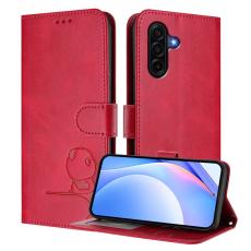 OEM - Samsung Galaxy A57 Pl&aring;nboksfodral Konstl&auml;der RFID Skydd - Rosa