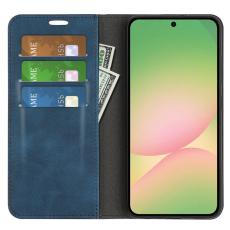 OEM - Samsung Galaxy A57 Pl&aring;nboksfodral Konstl&auml;der - Bl&aring;