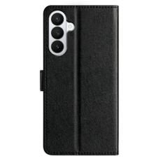 OEM - Samsung Galaxy A57 Pl&aring;nboksfodral Konstl&auml;der Magnetisk St&auml;ngning - Svart