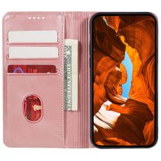 OEM - Samsung Galaxy A57 Fodral PU L&auml;der Magnetisk - Ros&eacute;guld