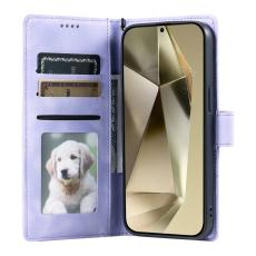 OEM - Samsung Galaxy A57 Pl&aring;nboksfodral Konstl&auml;der Skydd - Lila