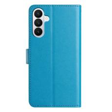 OEM - Samsung Galaxy A57 Pl&aring;nboksfodral Konstl&auml;der St&auml;ll - Ljusbl&aring;