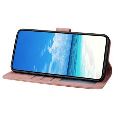 OEM - Samsung Galaxy A57 Pl&aring;nboksfodral Konstl&auml;der St&auml;ll Skydd - Ros&eacute;guld