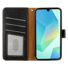 OEM - Samsung Galaxy A57 Fodral RFID Skydd Konstl&auml;der - Svart