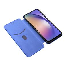 OEM - Samsung Galaxy A57 Mobilskal PU L&auml;der Drop-Skydd - Bl&aring;