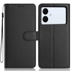 OEM - Samsung Galaxy S26 Edge Pl&aring;nboksfodral Konstl&auml;der St&auml;ll - Svart