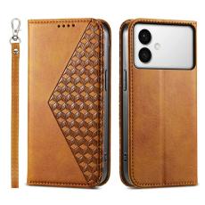 OEM - Samsung Galaxy S26 Edge Pl&aring;nboksfodral Konstl&auml;der - Gul