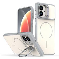 Amorus - Samsung Galaxy S26 Edge Mobilskal Plast Med St&auml;llning - Gr&aring;