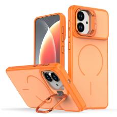 ABEEL - Samsung Galaxy S26 Edge Mobilskal Plast Med St&auml;llning - Orange