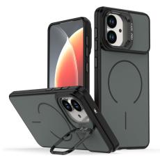 OEM - Samsung Galaxy S26 Edge Mobilskal Plast Med St&auml;llning - Svart