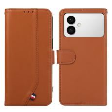 OEM - Samsung Galaxy S26 Edge Mobilskal RFID-Skydd KonstL&auml;der - Brun