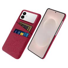 OEM - Samsung Galaxy S26 Edge Skal Tyg + H&aring;rd PC - R&ouml;d