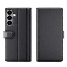 OEM - Samsung Galaxy S26 Fodral &Auml;kta L&auml;der St&auml;ll - Svart