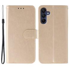 OEM - Samsung Galaxy S26 Plus Pl&aring;nboksfodral Konstl&auml;der Flip med Rem - Ros&eacute;guld