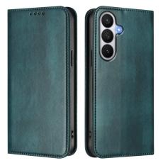 OEM - Samsung Galaxy S26 Fodral Retro Textur RFID Skydd &Auml;kta L&auml;der - M&ouml;rkgr&ouml;n