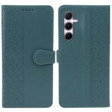 OEM - Samsung Galaxy S26 Plus Mobilskal Magnetl&aring;s Fyrkl&ouml;ver KonstL&auml;der - Gr&ouml;n